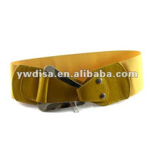 Yellow Elastic Belt Accessories For Women's Garment